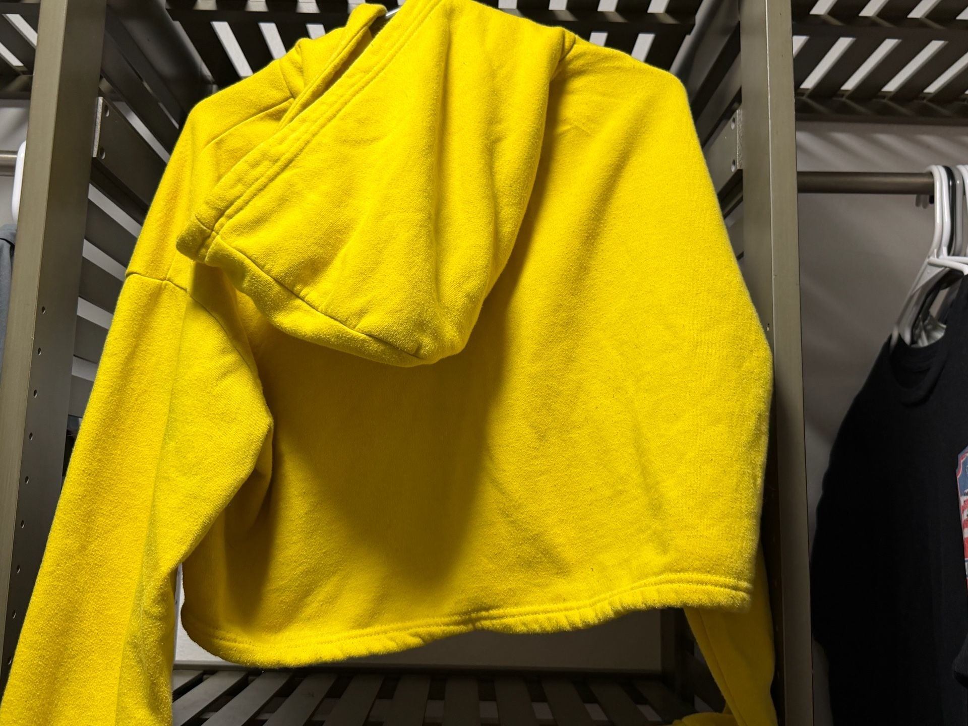 Peanuts Woodstock Graphic Cropped Hoodie Yellow Size M 8