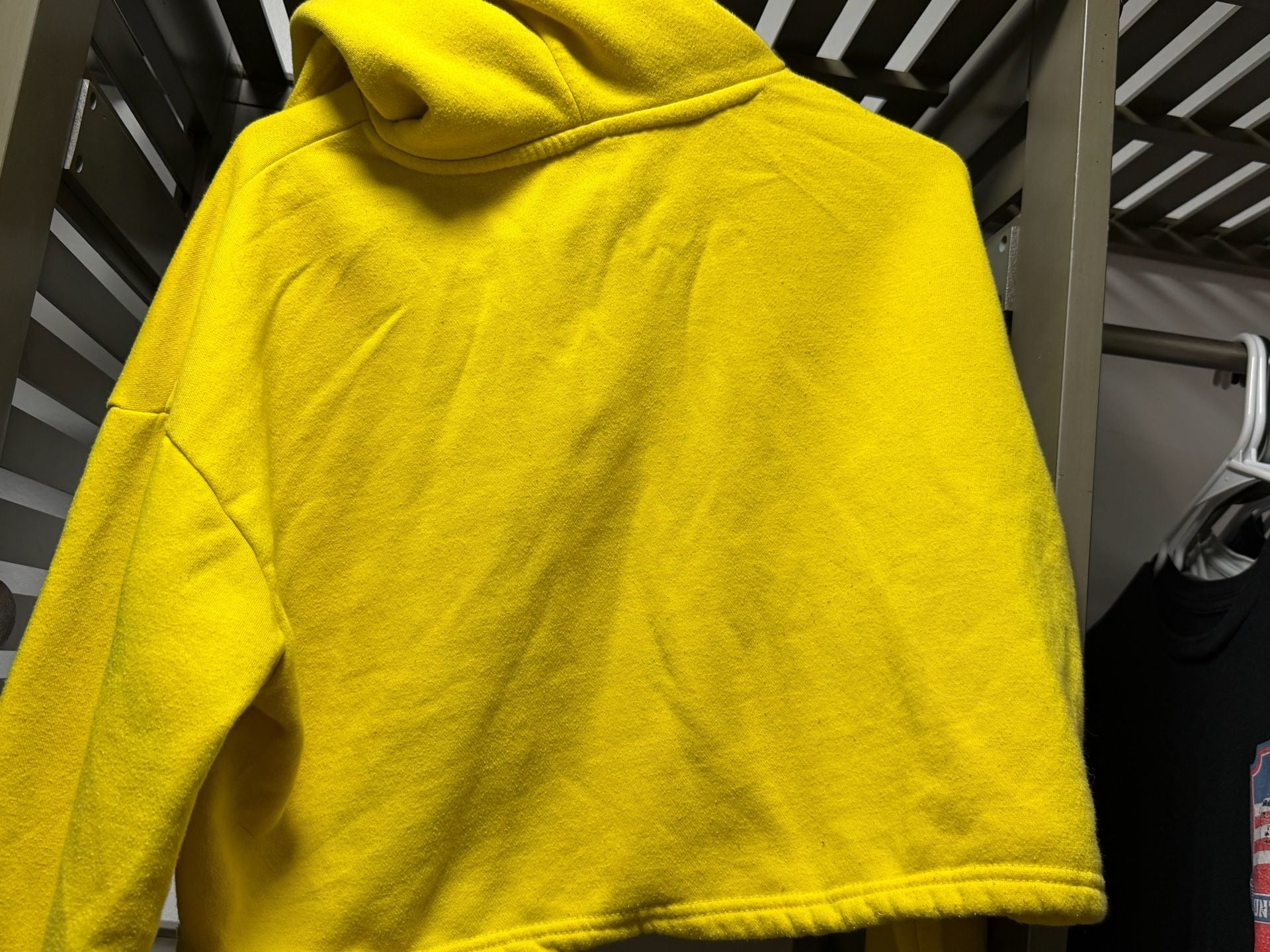 Peanuts Woodstock Graphic Cropped Hoodie Yellow Size M 11