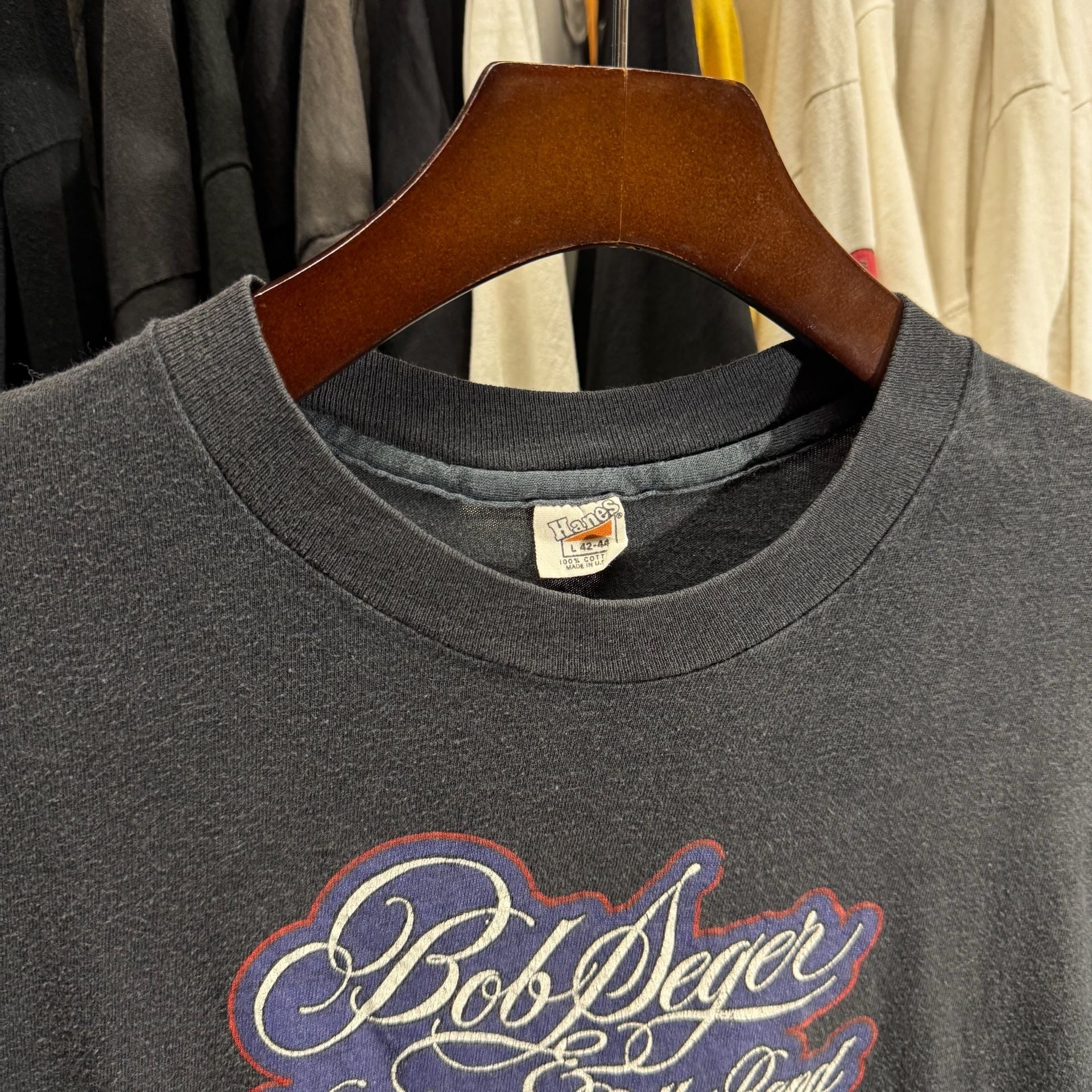 80s Hanes Bob Seger And The Silver Bullet Band Size L 42-44 Vintage Tee 4