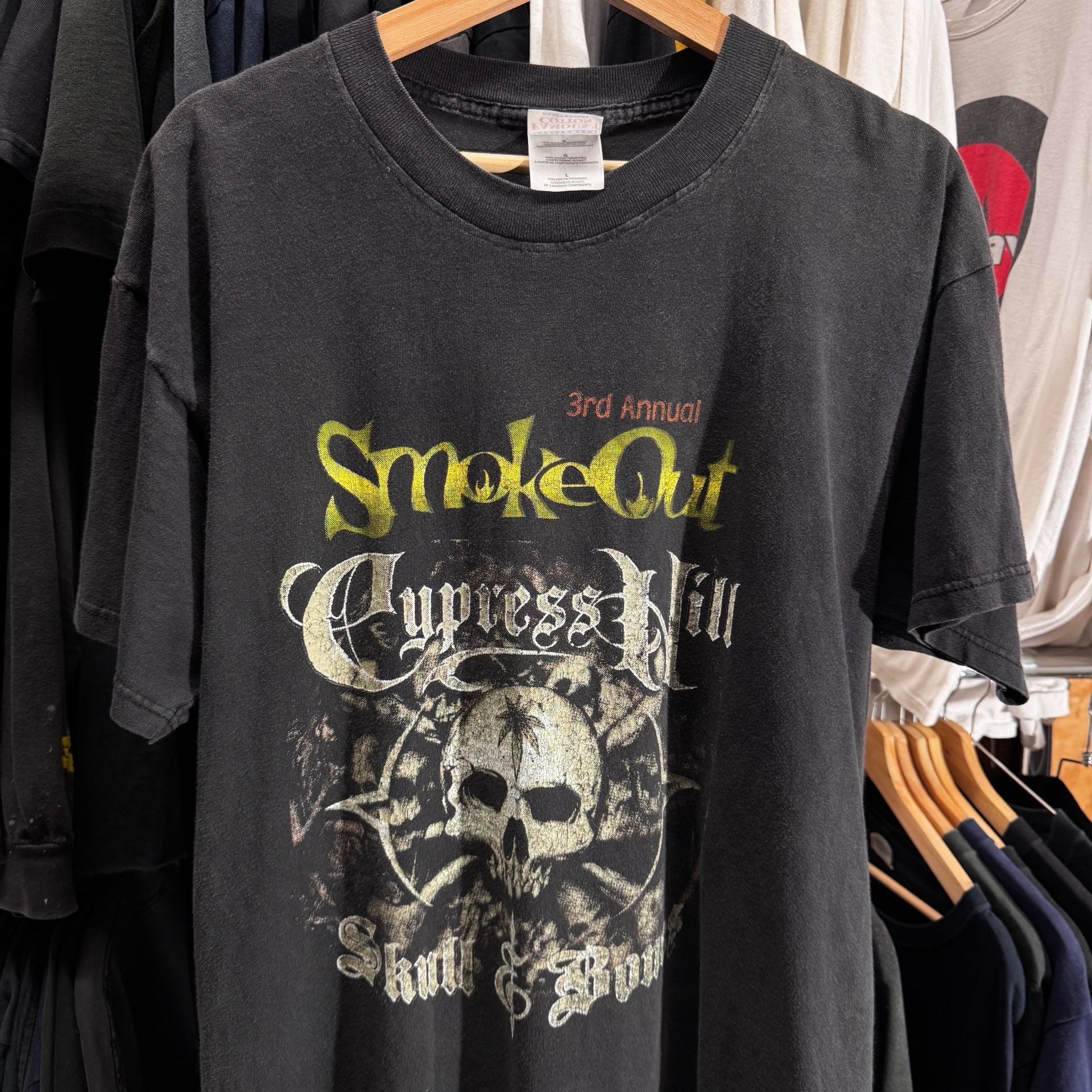 Gildan Cypress Hill 3rd Annual Smoke Out T-Shirt Size L Black 3