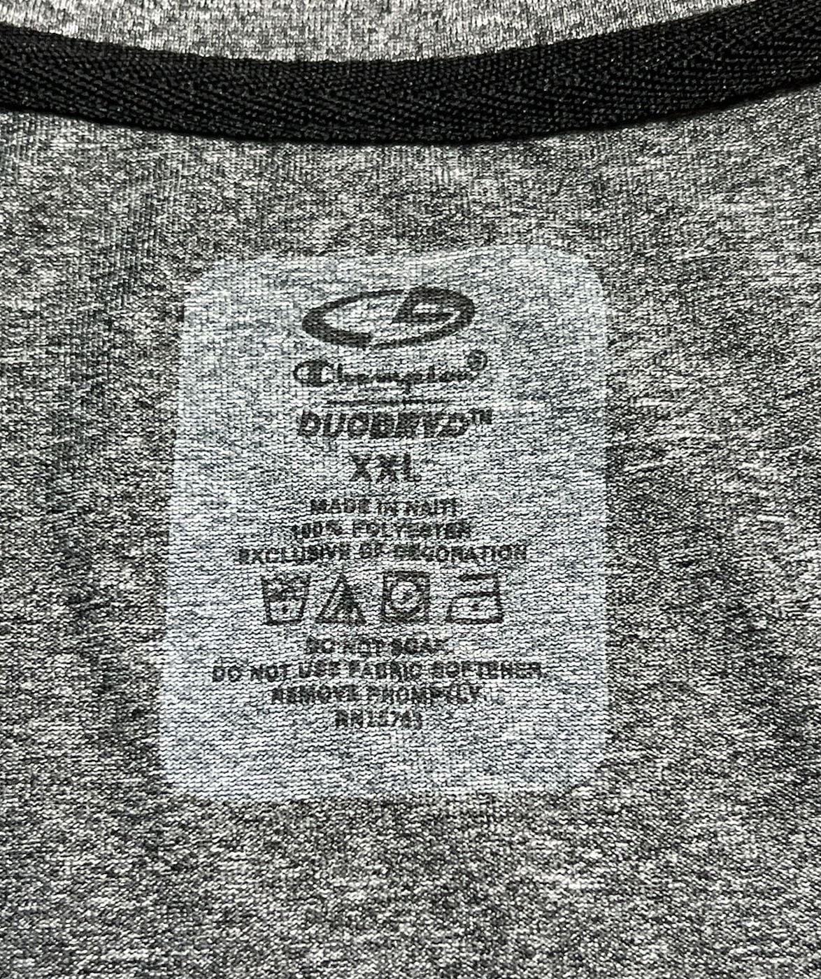 C9 Champion Duo Dry V-Neck T-Shirt Size XXL Heathered Gray Athletic 4