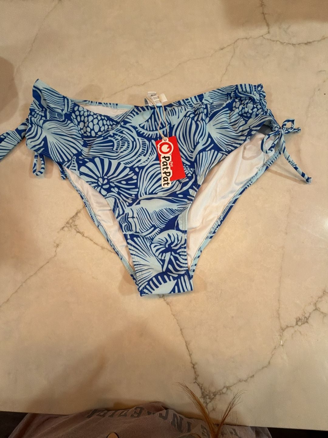 PatPat Blue Shell Print Bikini Set Size XL NWT 7