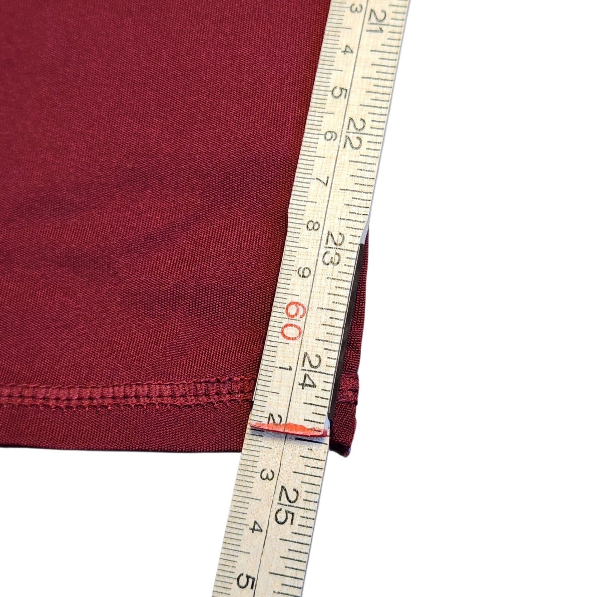 Red Workout Leggings with Side Mesh Panels 6