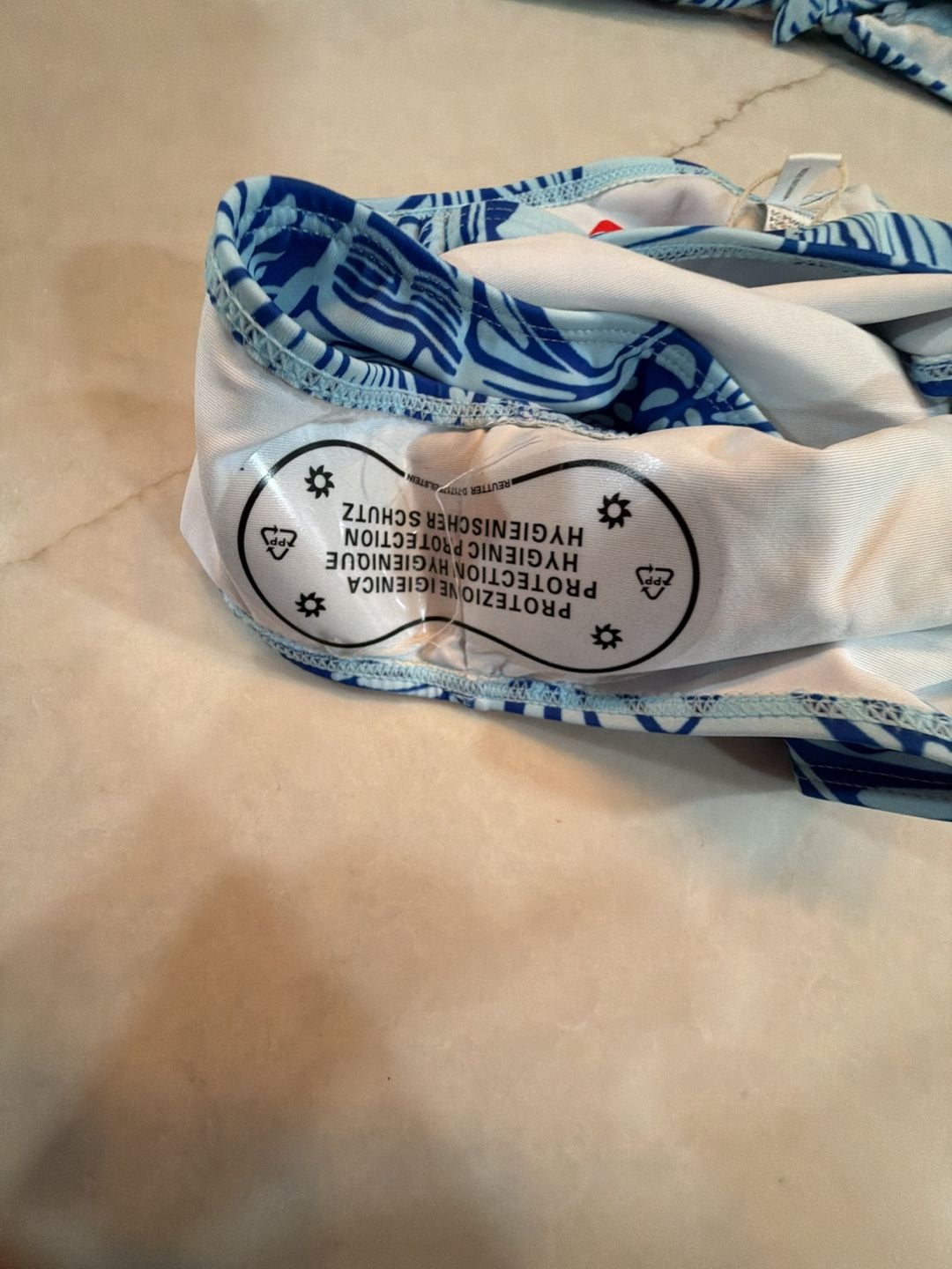PatPat Blue Shell Print Bikini Set Size XL NWT 11