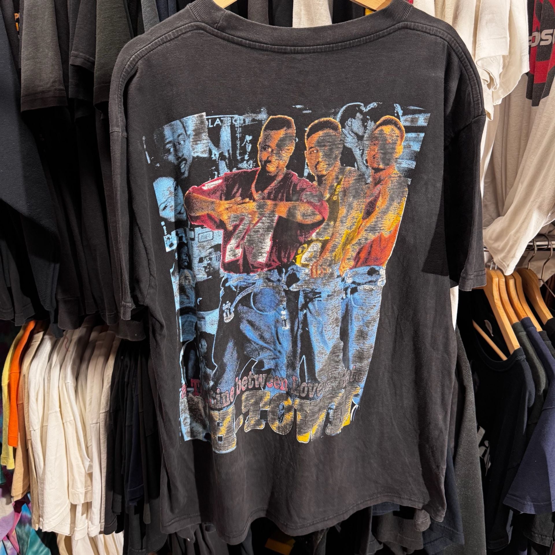 Vintage 1996 A Thin Line Between Love And Hate H-Town T-Shirt 3
