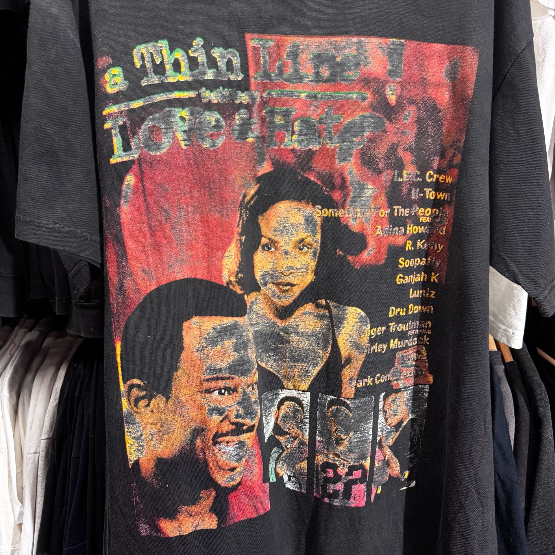 Vintage 1996 A Thin Line Between Love And Hate H-Town T-Shirt 4