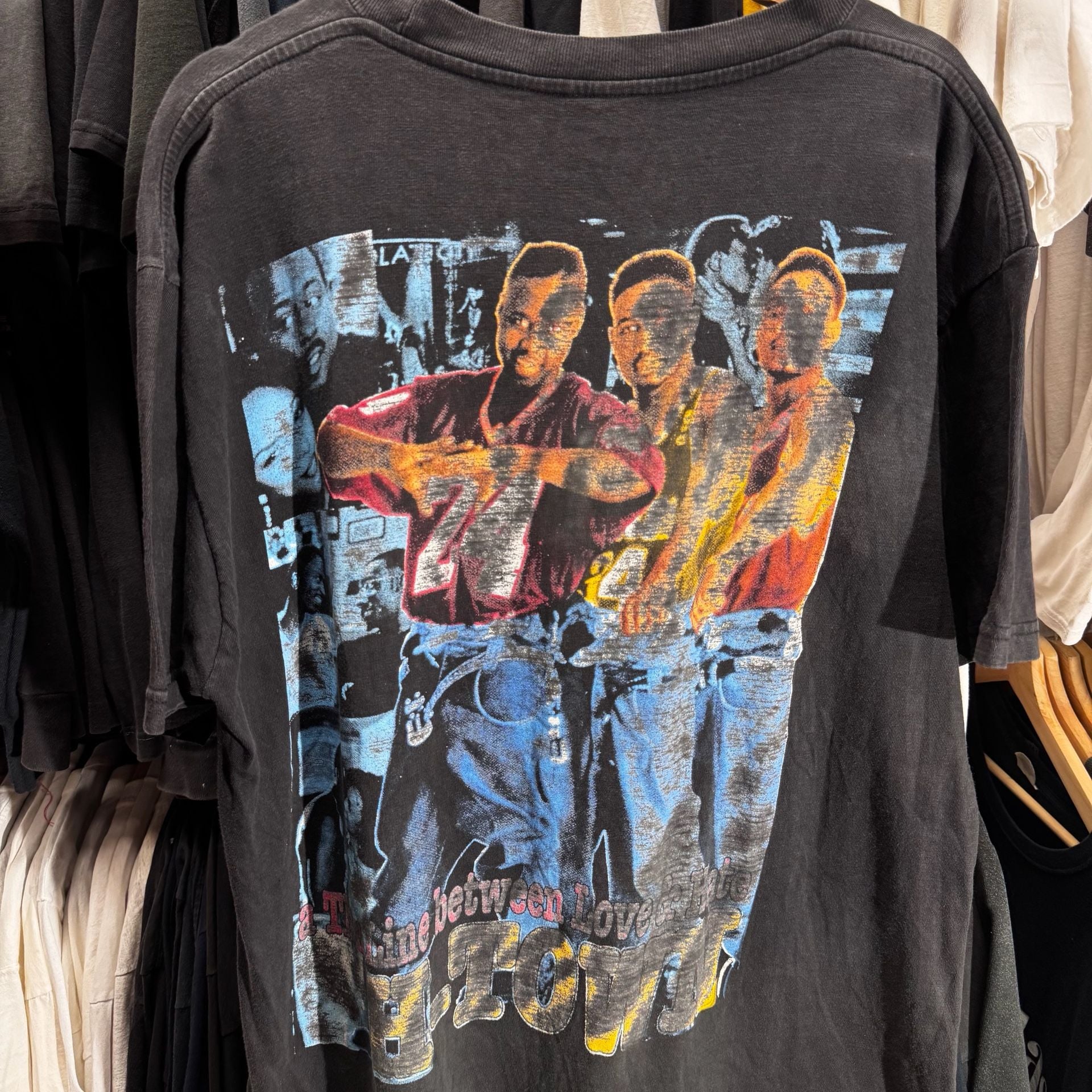 Vintage 1996 A Thin Line Between Love And Hate H-Town T-Shirt 5