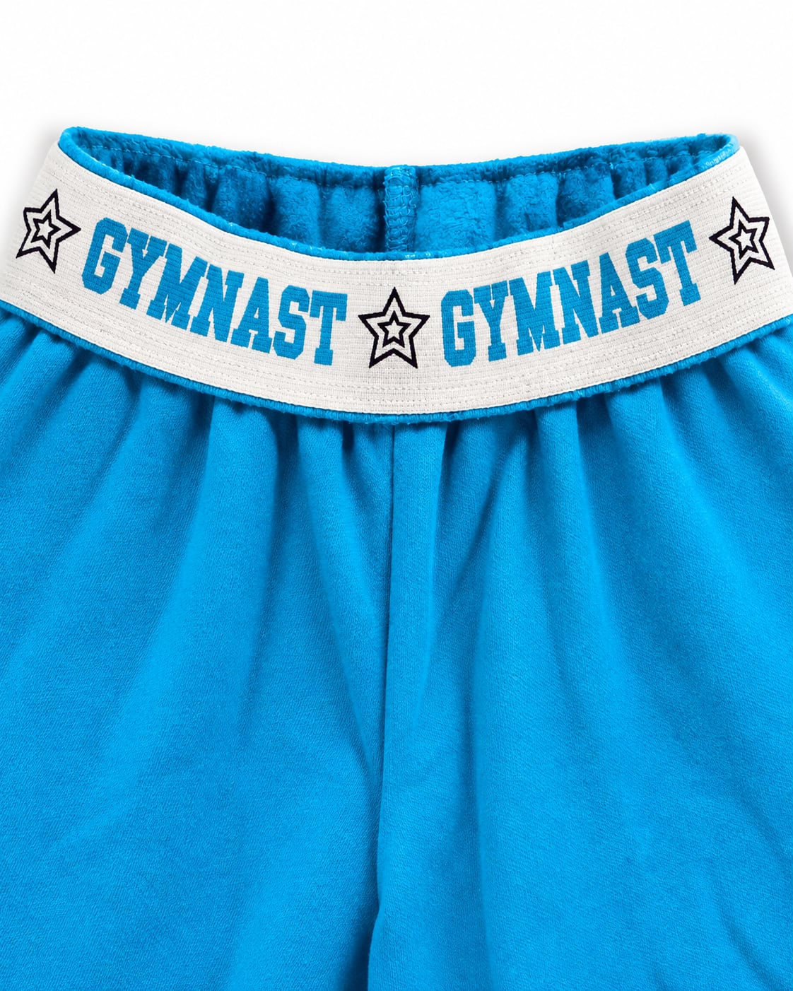 Justice Girls Size 10 Gymnast Sweatpants Blue Glitter LOVE Star Fleece Joggers 6
