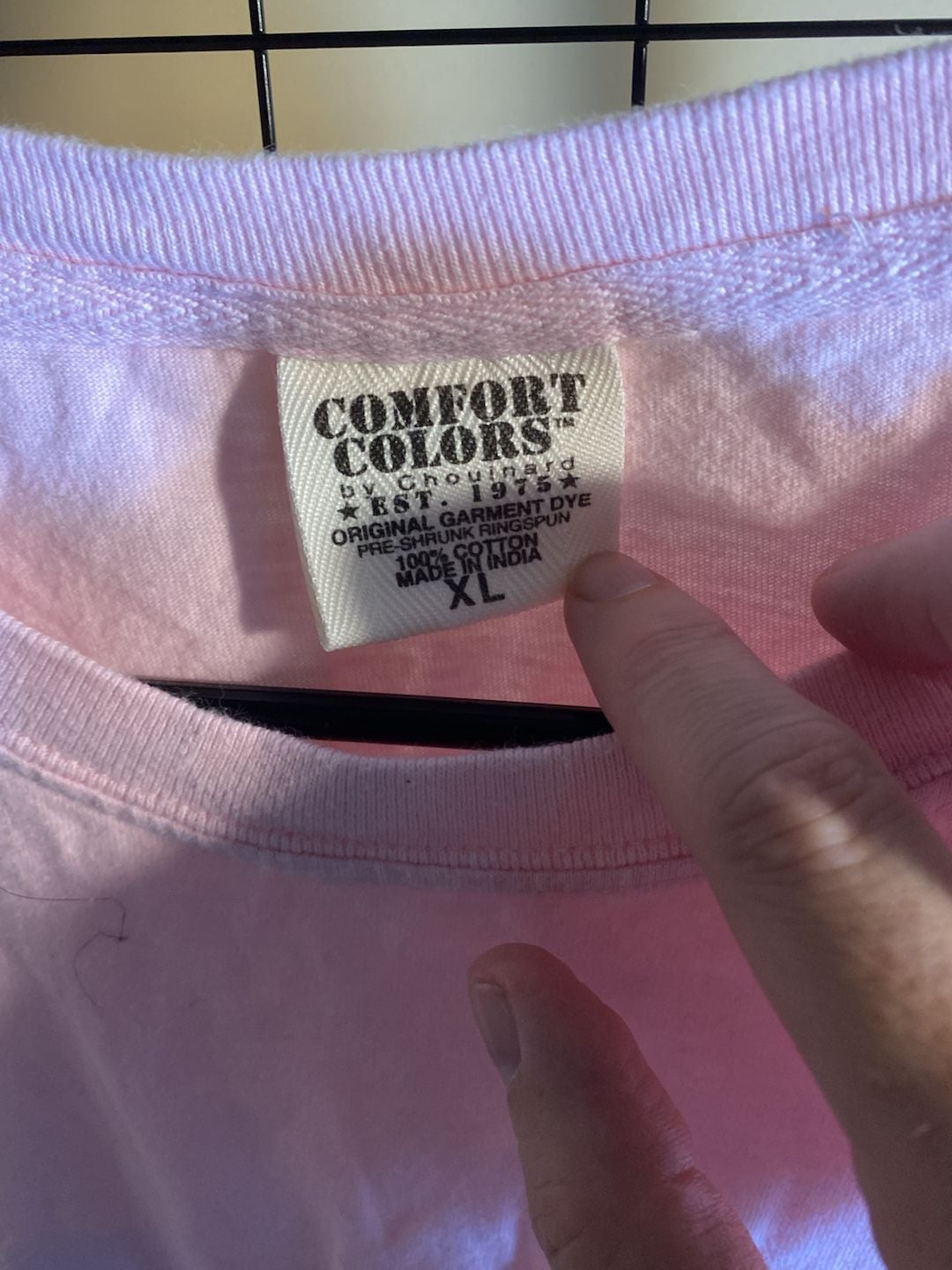 Comfort Colors Bourbon St New Orleans T-Shirt Size XL Pink Rhinestone 4