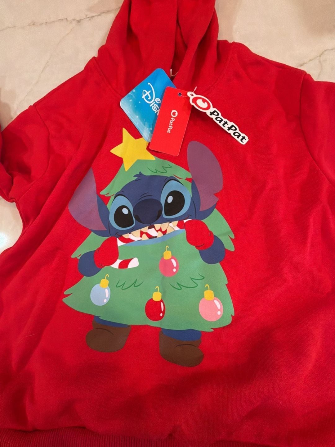 Disney Lilo & Stitch Boys/Girls Christmas Hoodie Sweatshirt nwt 5-6 y 2