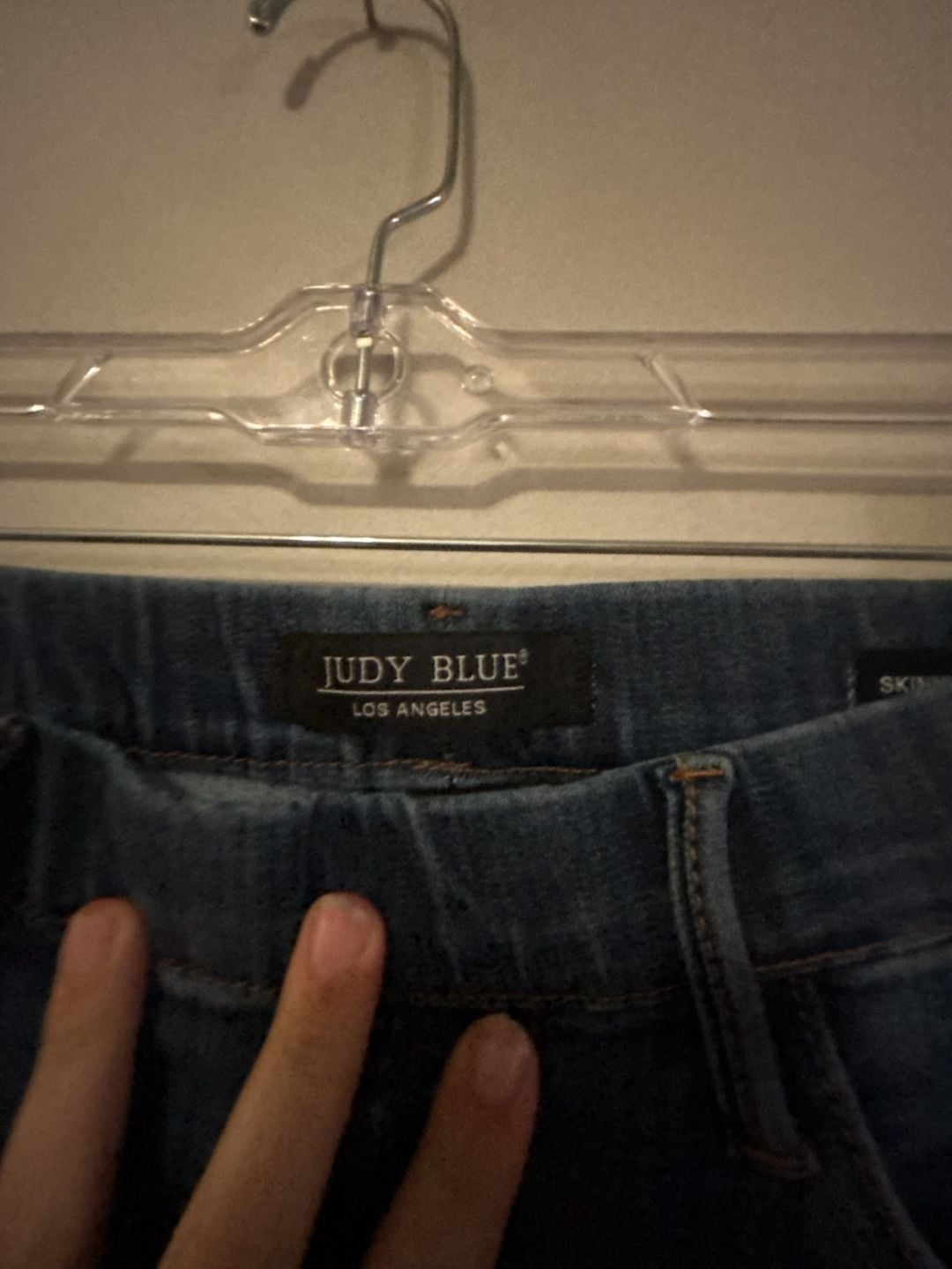 Judy Blue Skinny Fit Capri Size 7/28 Dark Wash Denim Jeans 3