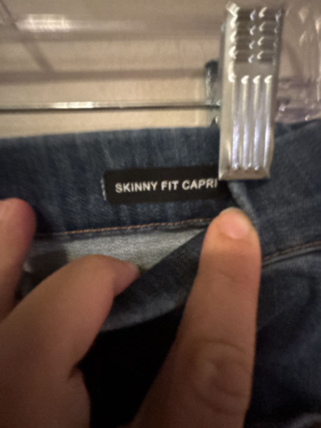 Judy Blue Skinny Fit Capri Size 7/28 Dark Wash Denim Jeans 5