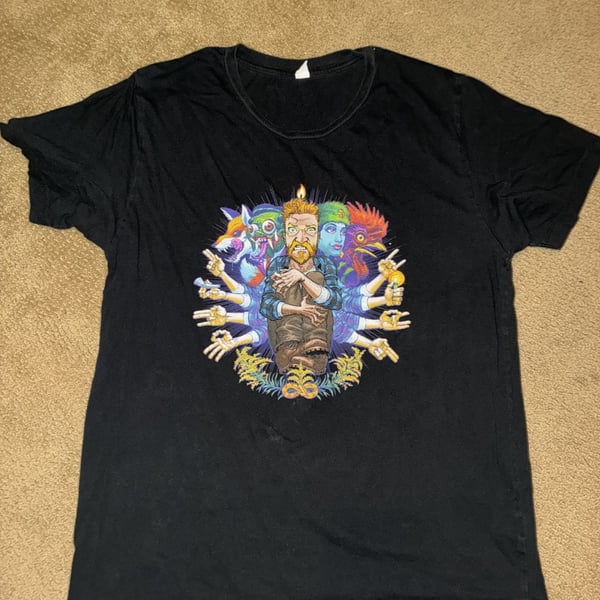 Tyler Childers Country Squire Graphic T-Shirt Black Size Large
