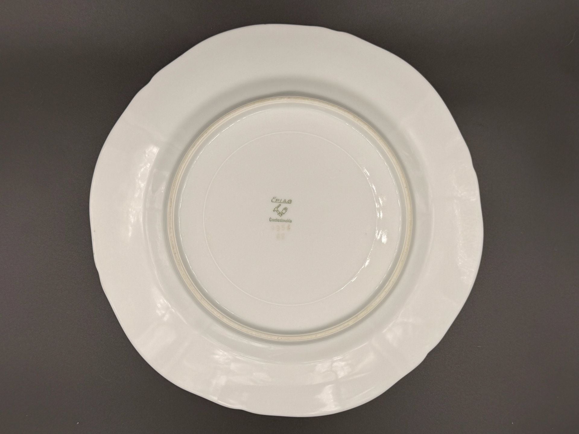 Epiag Czechoslovakia Porcelain Floral Garland Bouquet Gold Trim Salad Plate 5