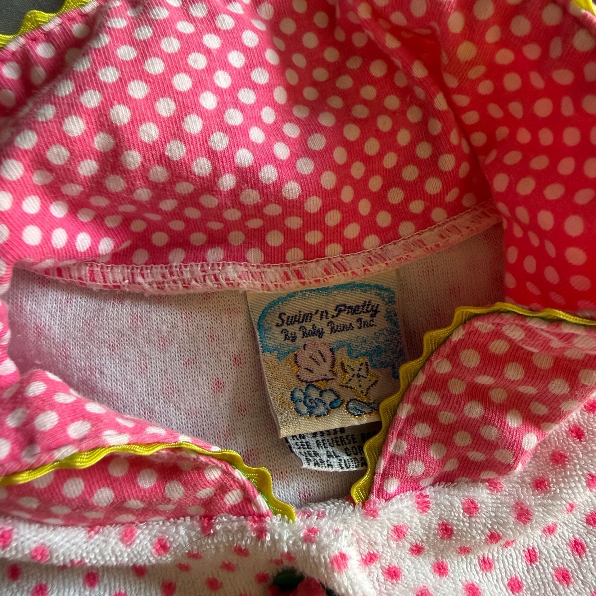 Swim'n Pretty Toddler Size 4T Polka Dot Watermelon Bath Robe 4