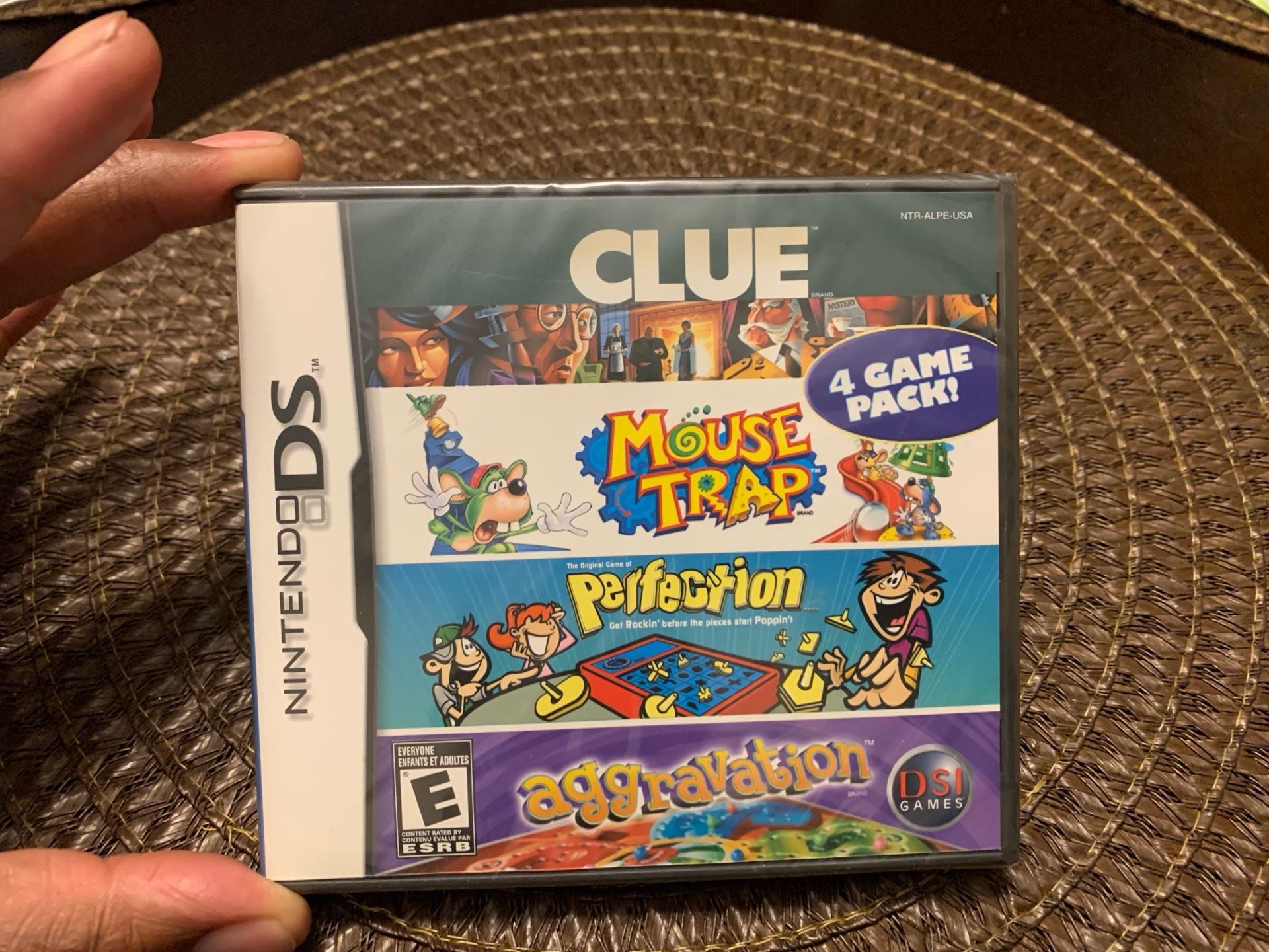Nintendo DS Clue Mouse Trap Perfection Aggravation 4 Game Pack 1
