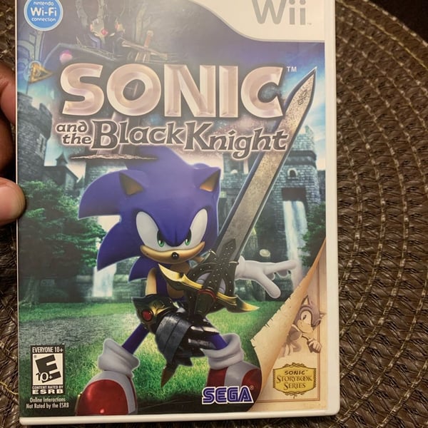 Sonic and the Black Knight Nintendo Wii Game NTSC US Boxed Complete