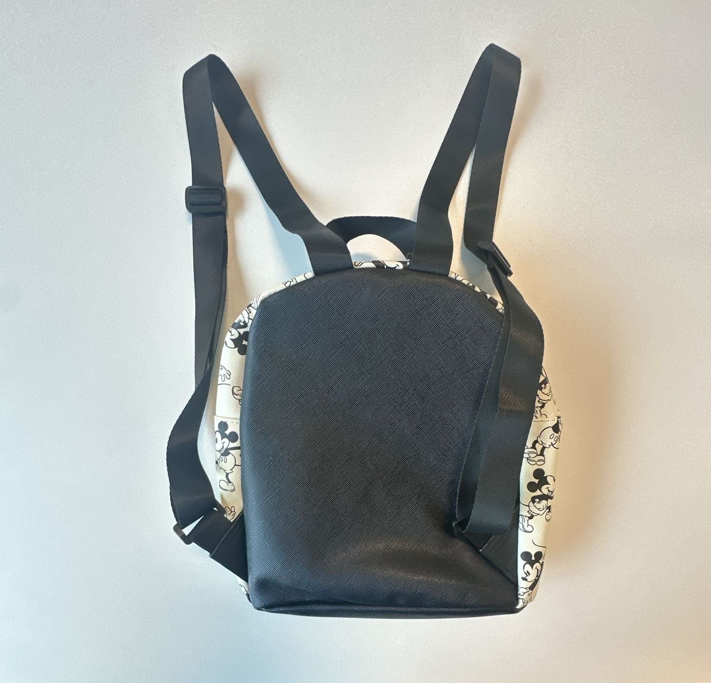 Disney Mickey Mouse Mini Backpack White Black Print 5