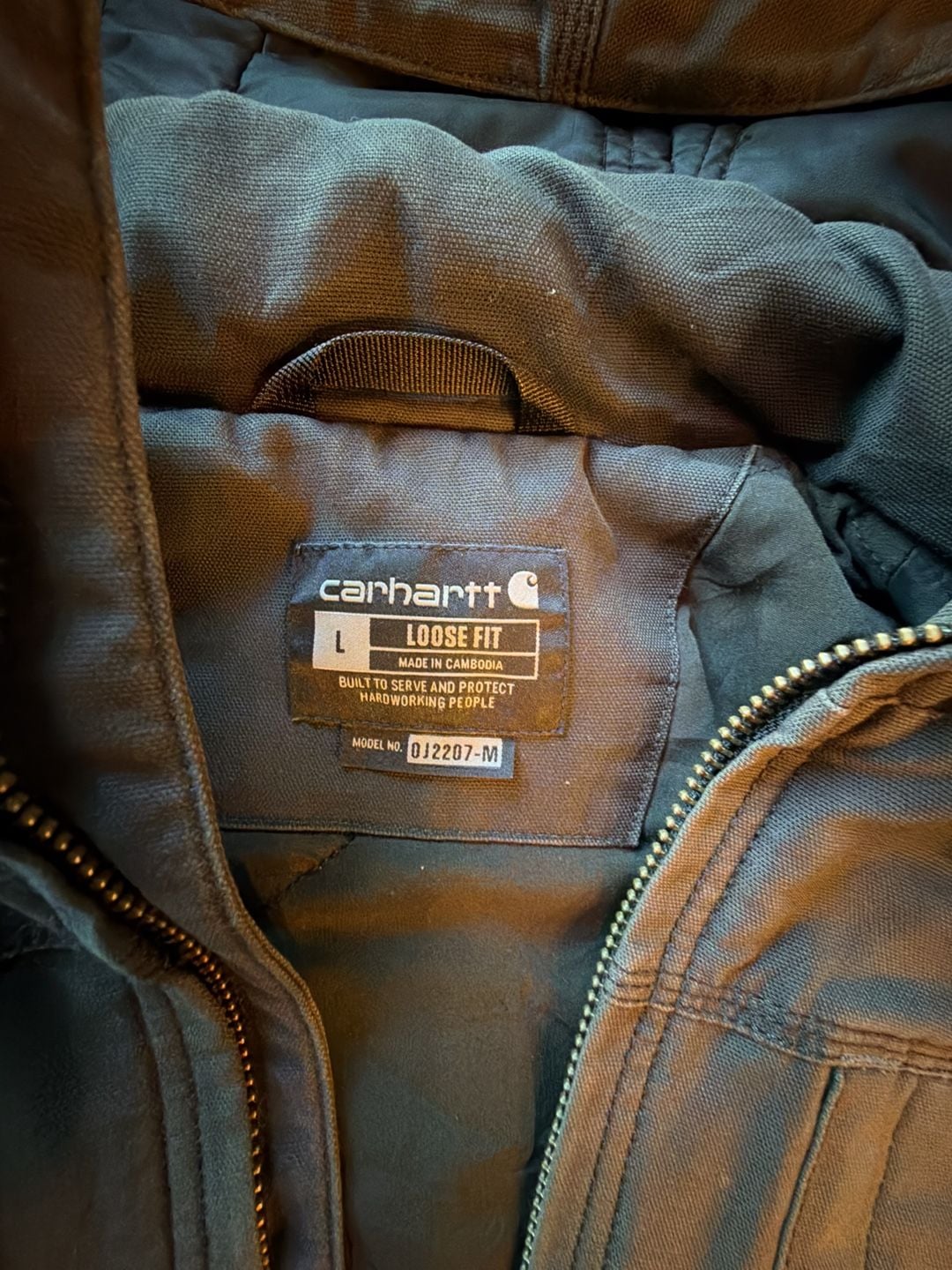 Carhartt Full Swing Cryder Jacket Size L Shadow Grey 3