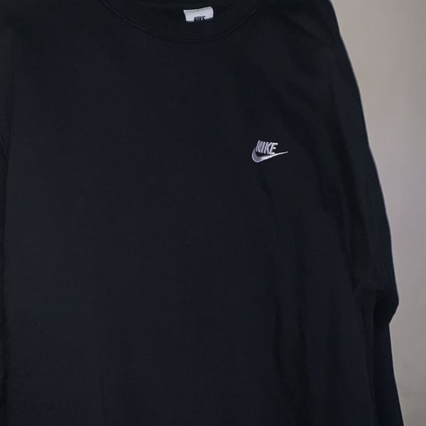Nike Sportswear Club Crewneck Sweatshirt Black White Small