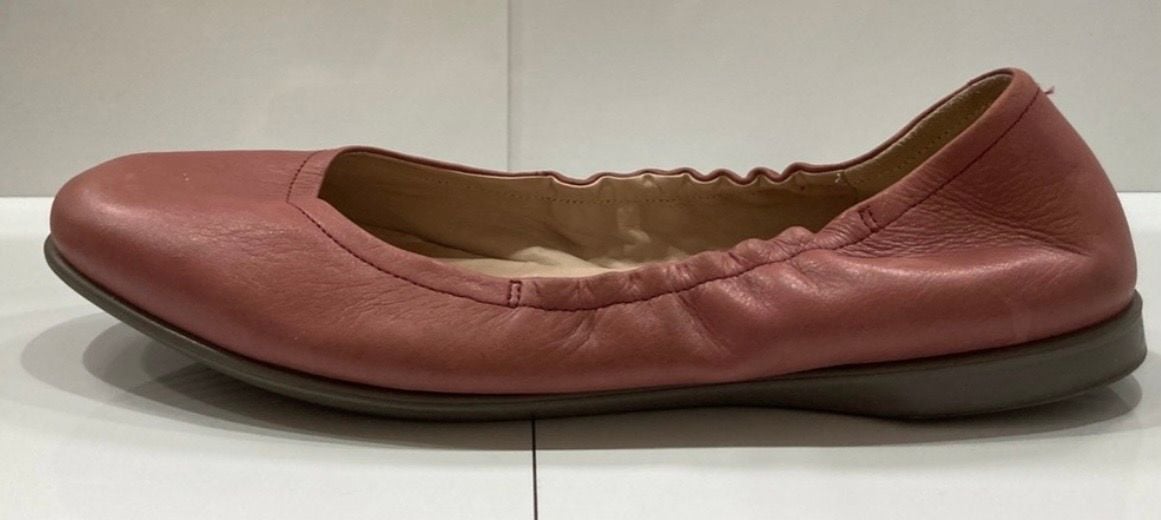 Ecco Pink Leather Ballet Flats Size 11/EU 42 3