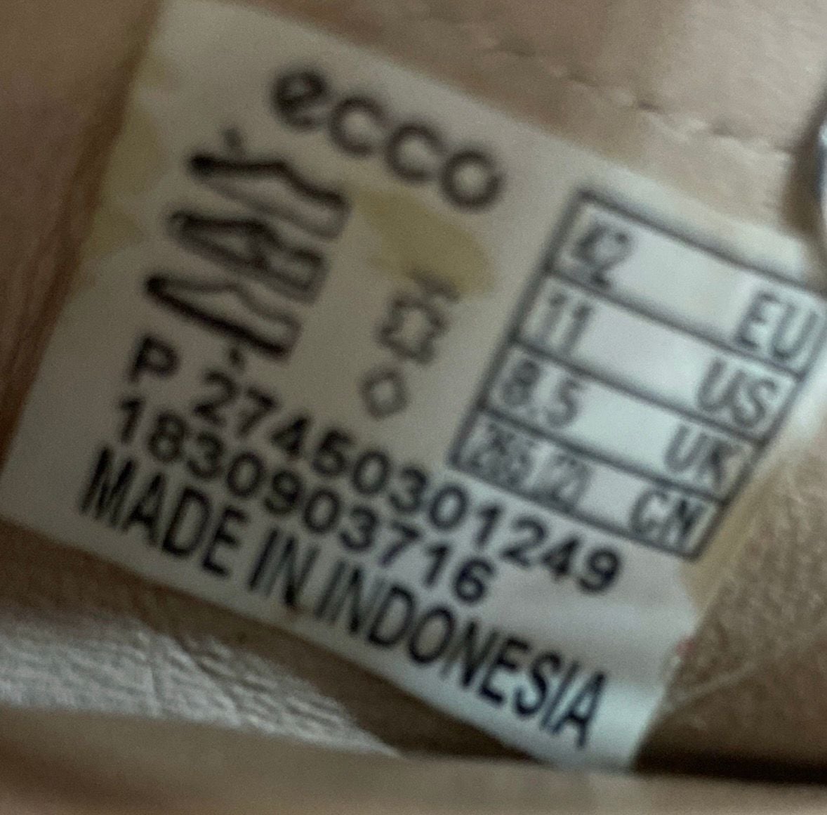 Ecco Pink Leather Ballet Flats Size 11/EU 42 9