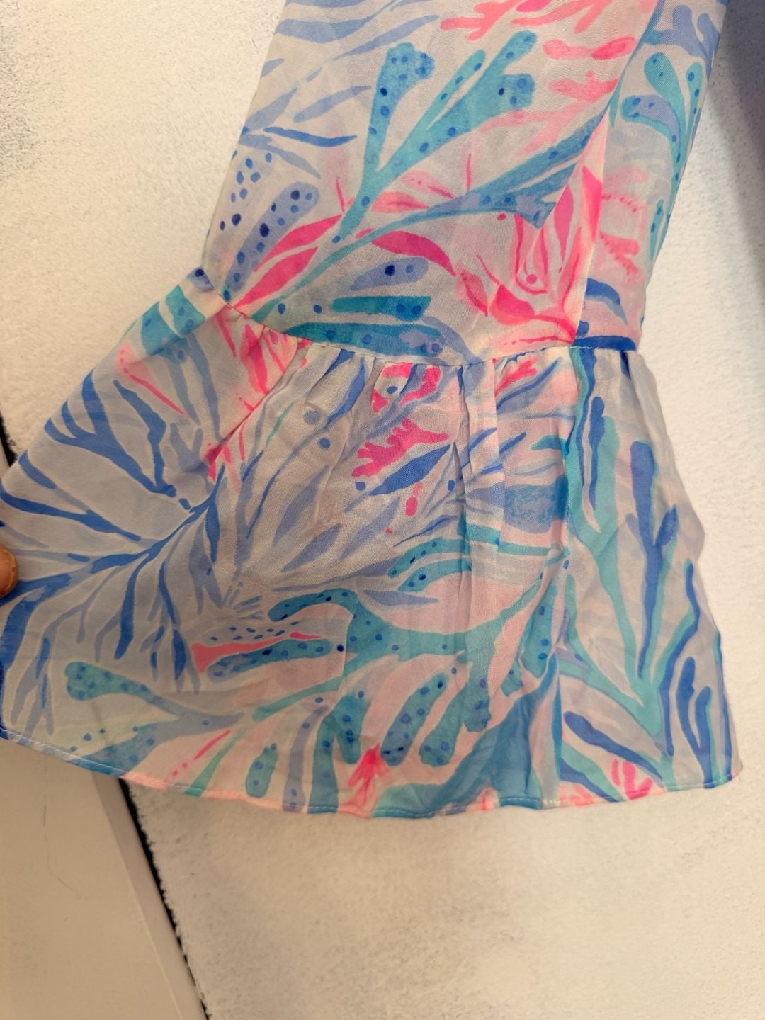 Lilly Pulitzer Elenora Silk Dress Size S Kaleidoscope Coral NWOT 5