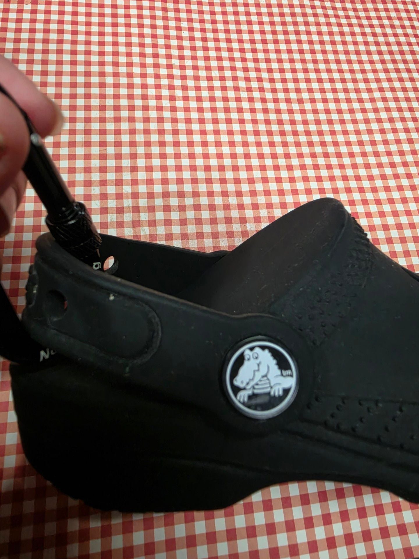 Crocs Classic Clog Pouch Bag Charm Black 3