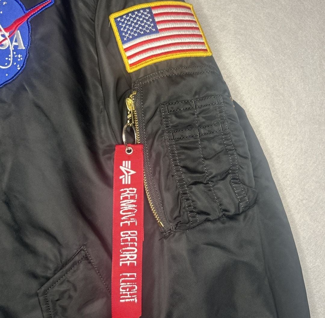 Alpha Industries jacket mens xl NASA MA-1 Apollo II Bomber flight reversible 3