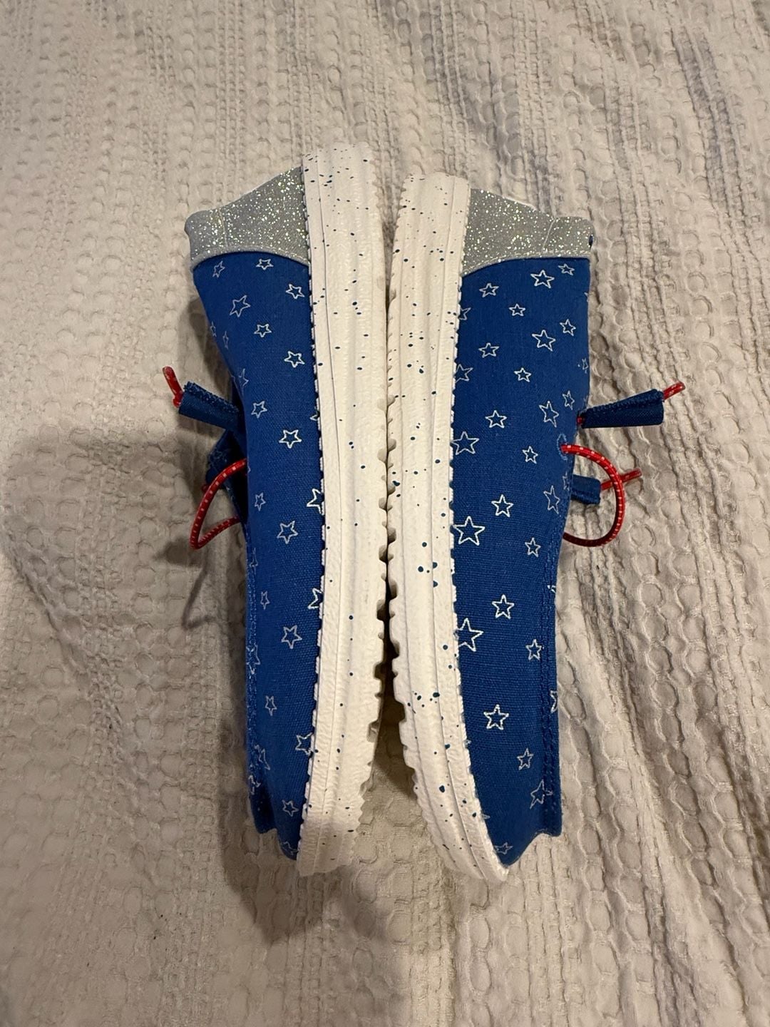 Hey Dude Wendy Funk Retro Americana Size W8 Blue Shoes 7