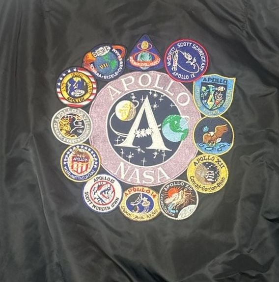 Alpha Industries jacket mens xl NASA MA-1 Apollo II Bomber flight reversible 6