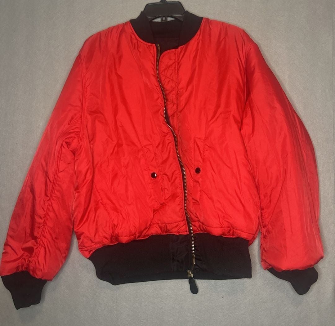 Alpha Industries jacket mens xl NASA MA-1 Apollo II Bomber flight reversible 9