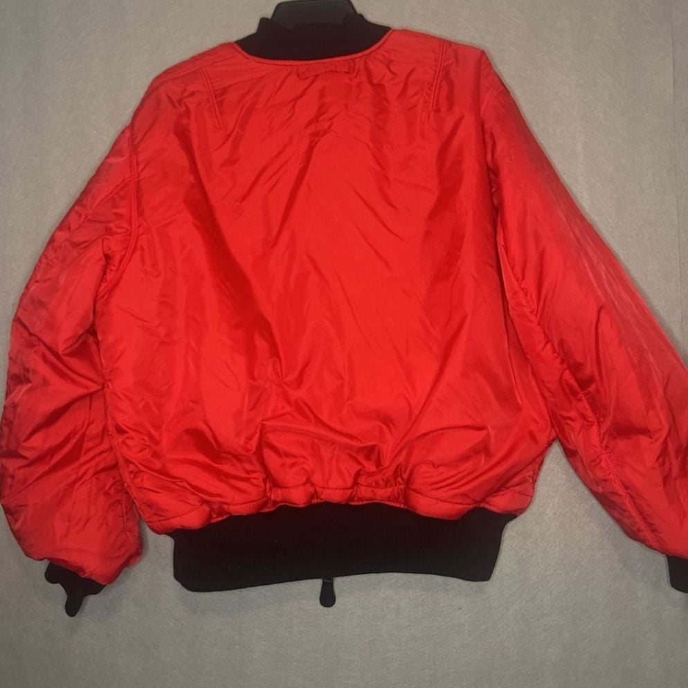 Alpha Industries jacket mens xl NASA MA-1 Apollo II Bomber flight reversible 10