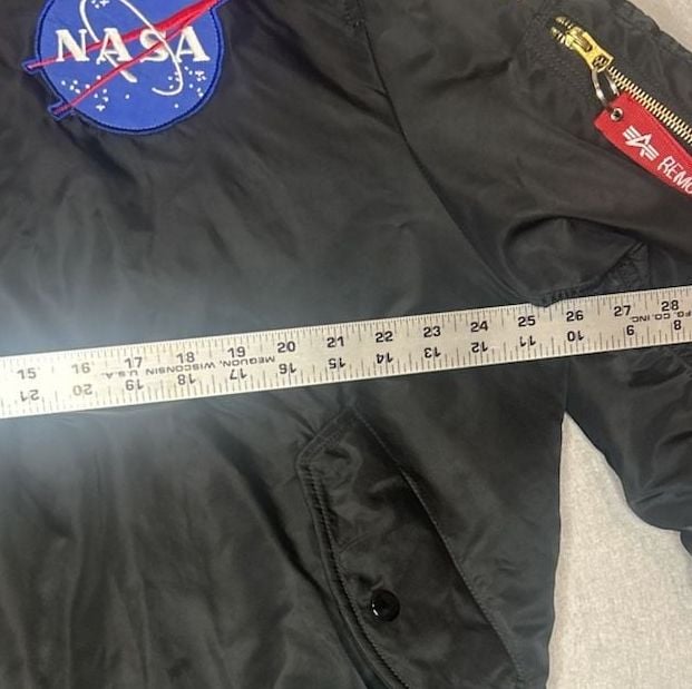 Alpha Industries jacket mens xl NASA MA-1 Apollo II Bomber flight reversible 12