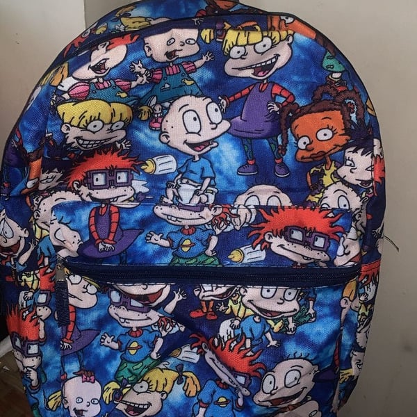 Nickelodeon Rugrats Backpack 16 Inch All Over Print Tommy Angelica
