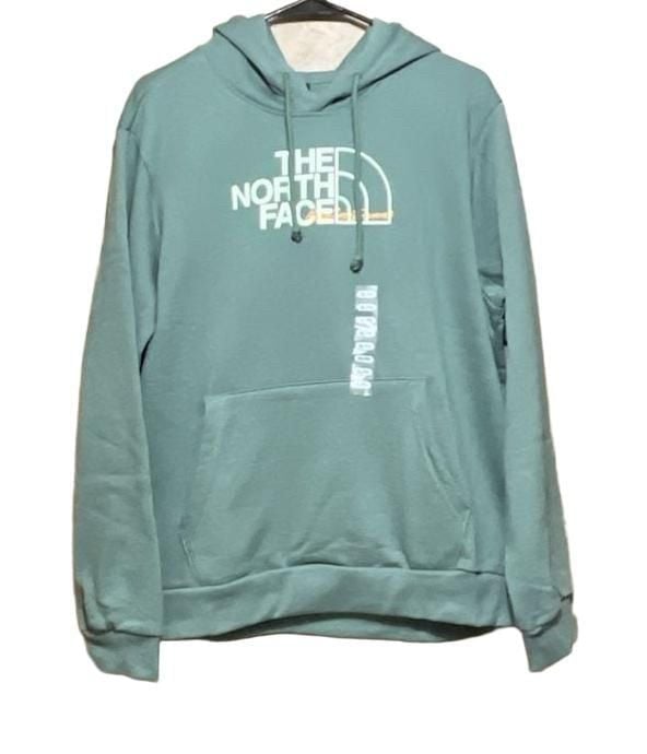 The North Face Evo Scatter Logo Hoodie Size XL Duck Green 2