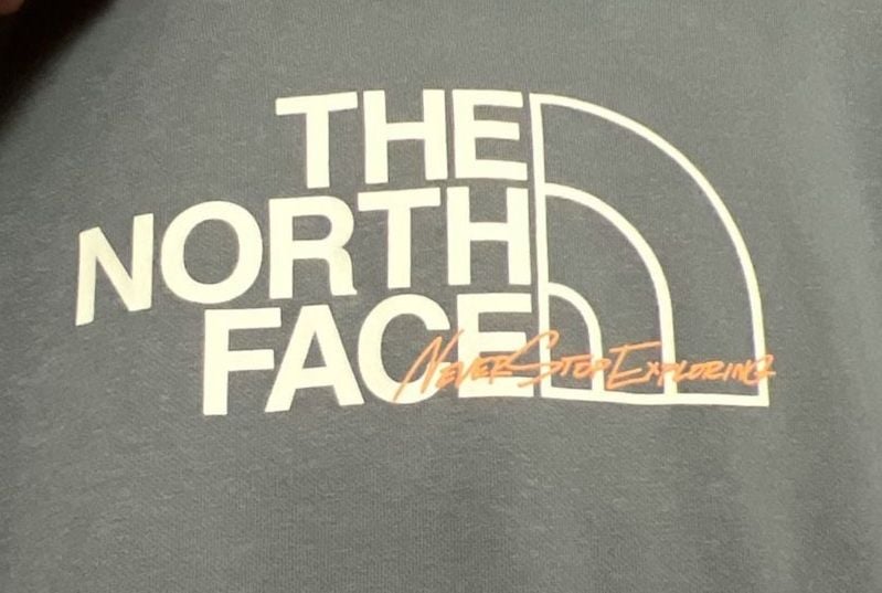 The North Face Evo Scatter Logo Hoodie Size XL Duck Green 3