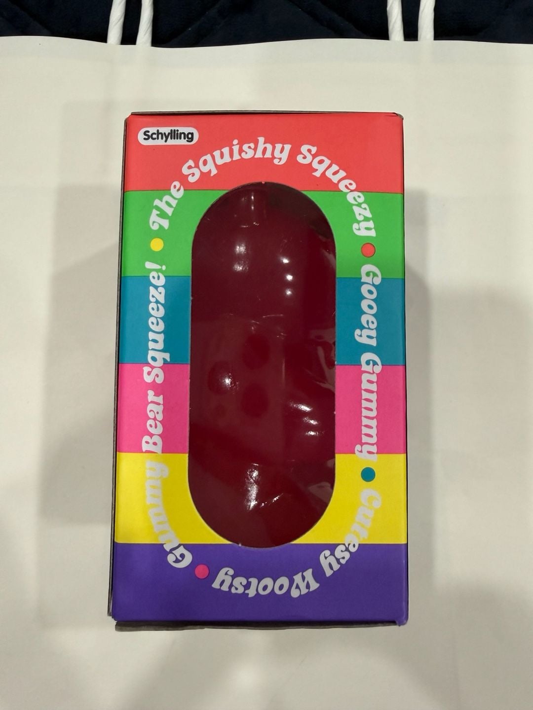 Schylling NeeDoh Gummy Bear Squishy Fidget Toy Pink 4
