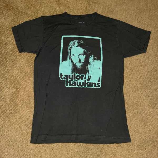 Taylor Hawkins Tribute Concert Tee Size M Gray T-Shirt LA & London 2022
