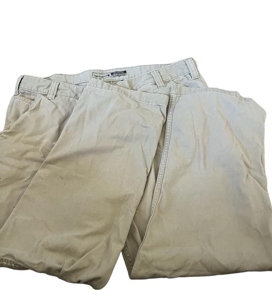 Carhartt Relaxed Fit Utility Pants Size 38x30 Khaki Workwear 5