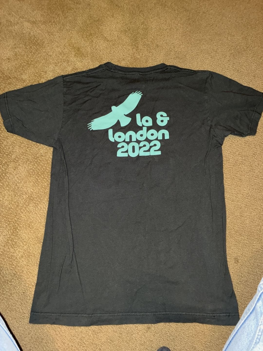 Taylor Hawkins Tribute Concert Tee Size M Gray T-Shirt LA & London 2022 5