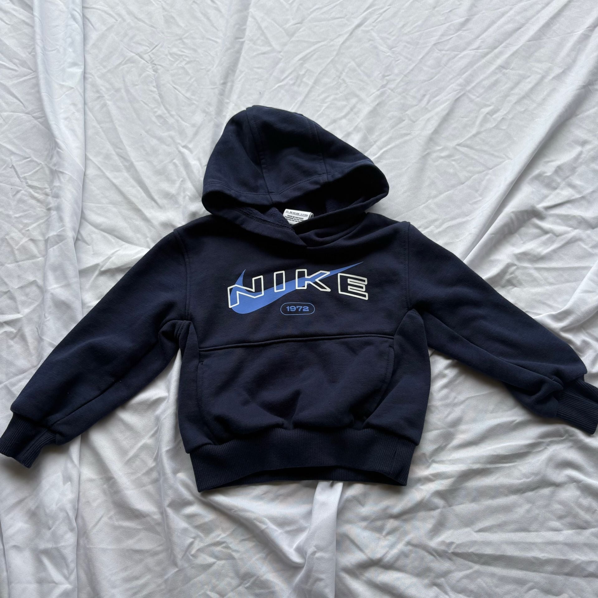 Nike Sportswear Club Fleece Pullover Hoodie Size 2T 1-2Yrs Navy Gray Heather Set 3