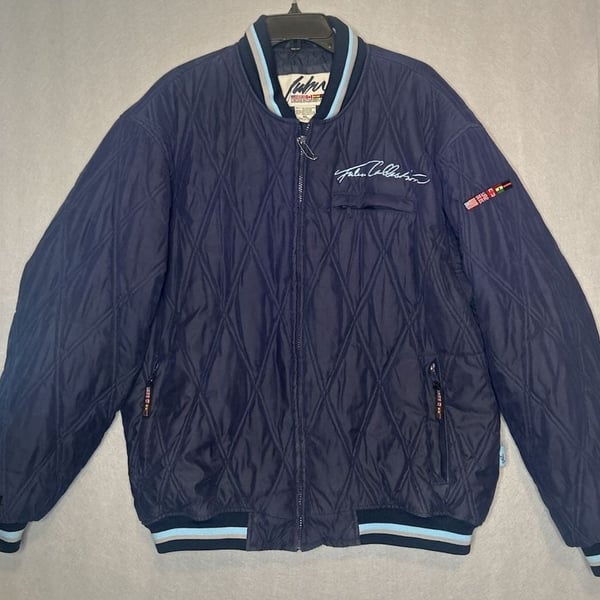 FUBU Collaboration Limited Edition jacket size xl blue quilted Y2K streetwear