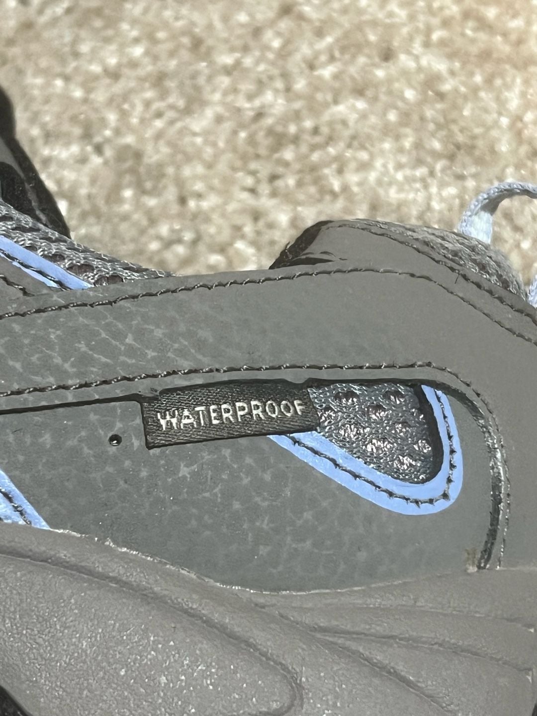 Merrell Kids Moab 2 Low Lace Waterproof Shoe Grey Periwinkle 7