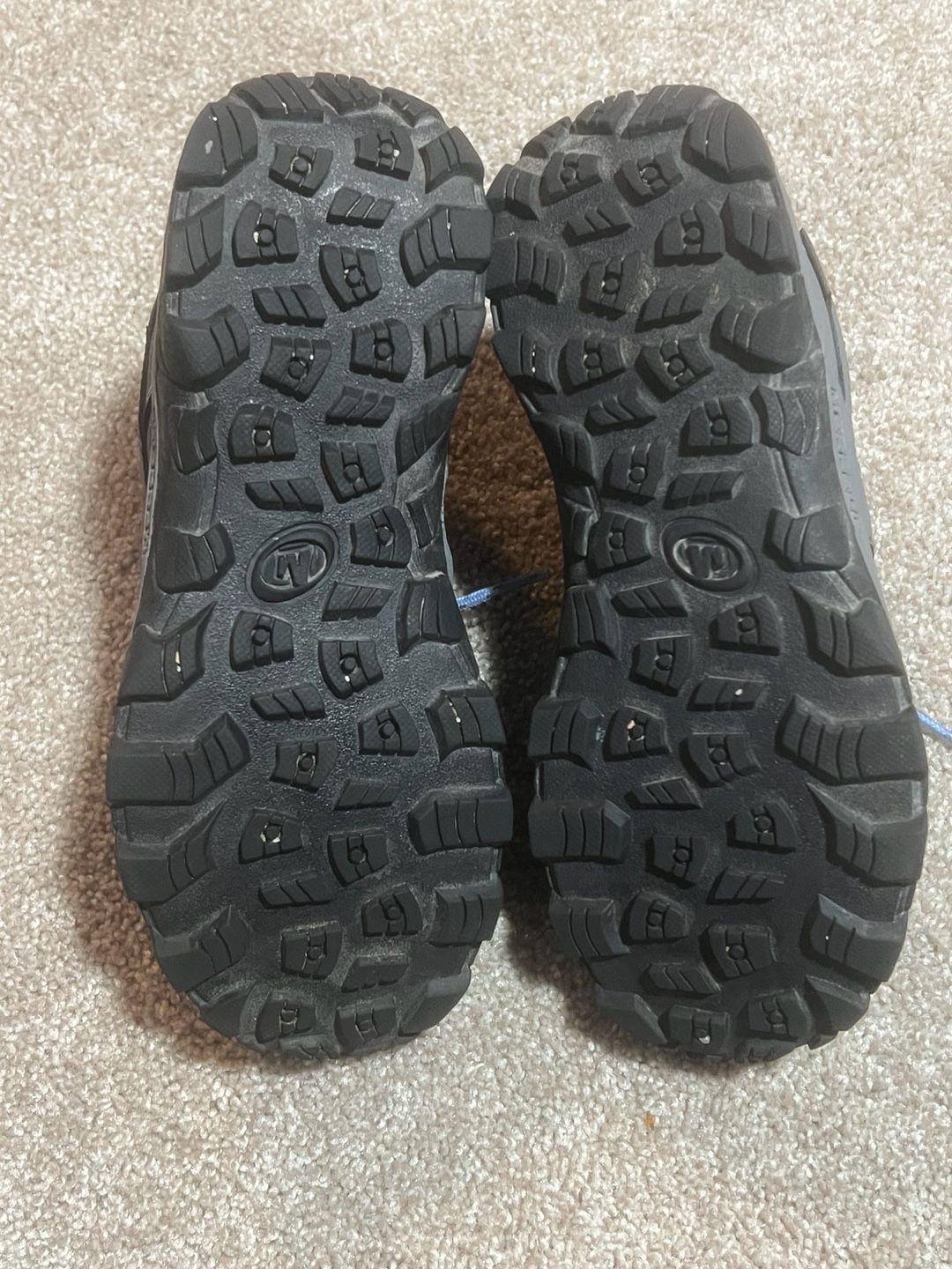 Merrell Kids Moab 2 Low Lace Waterproof Shoe Grey Periwinkle 8