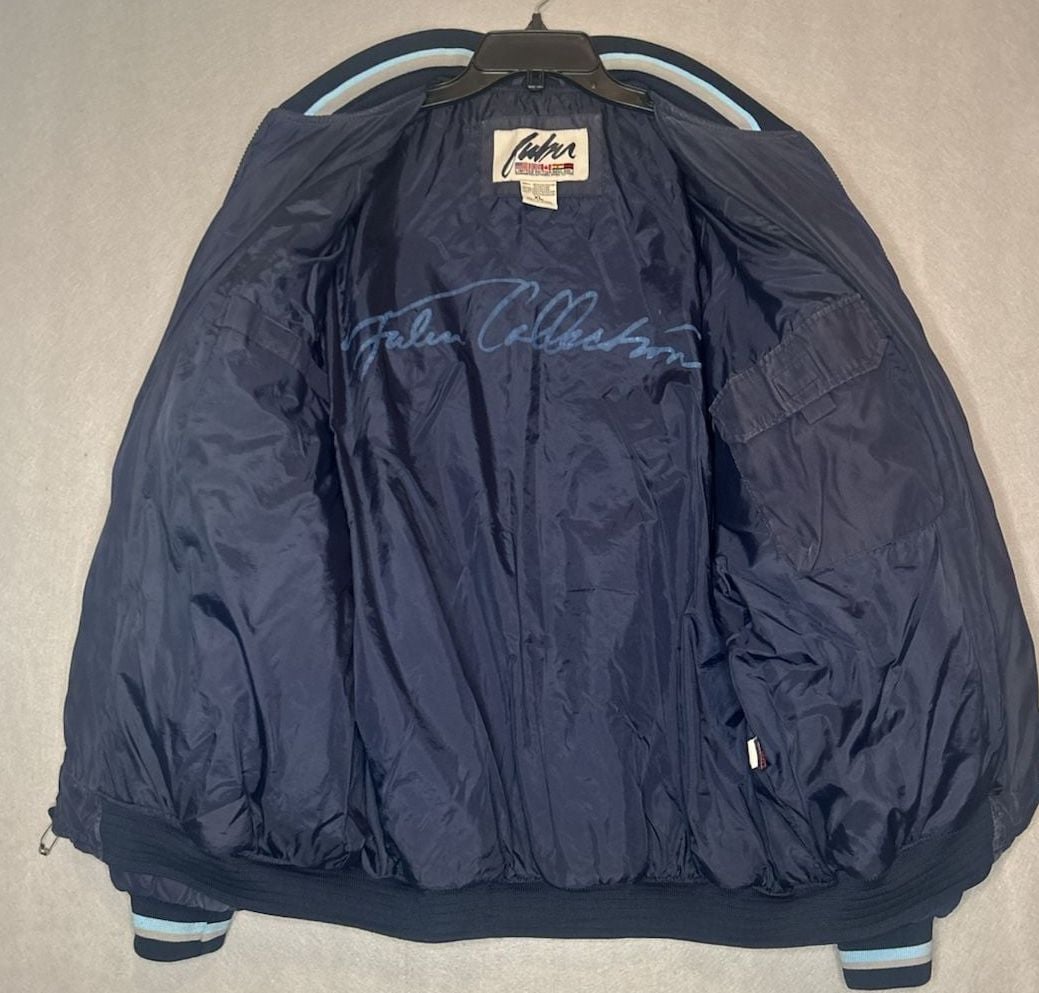 FUBU Collaboration Limited Edition jacket size xl blue quilted Y2K streetwear 9
