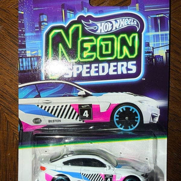 Hot Wheels Neon Speeders BMW M4 JKY02 Diecast Car