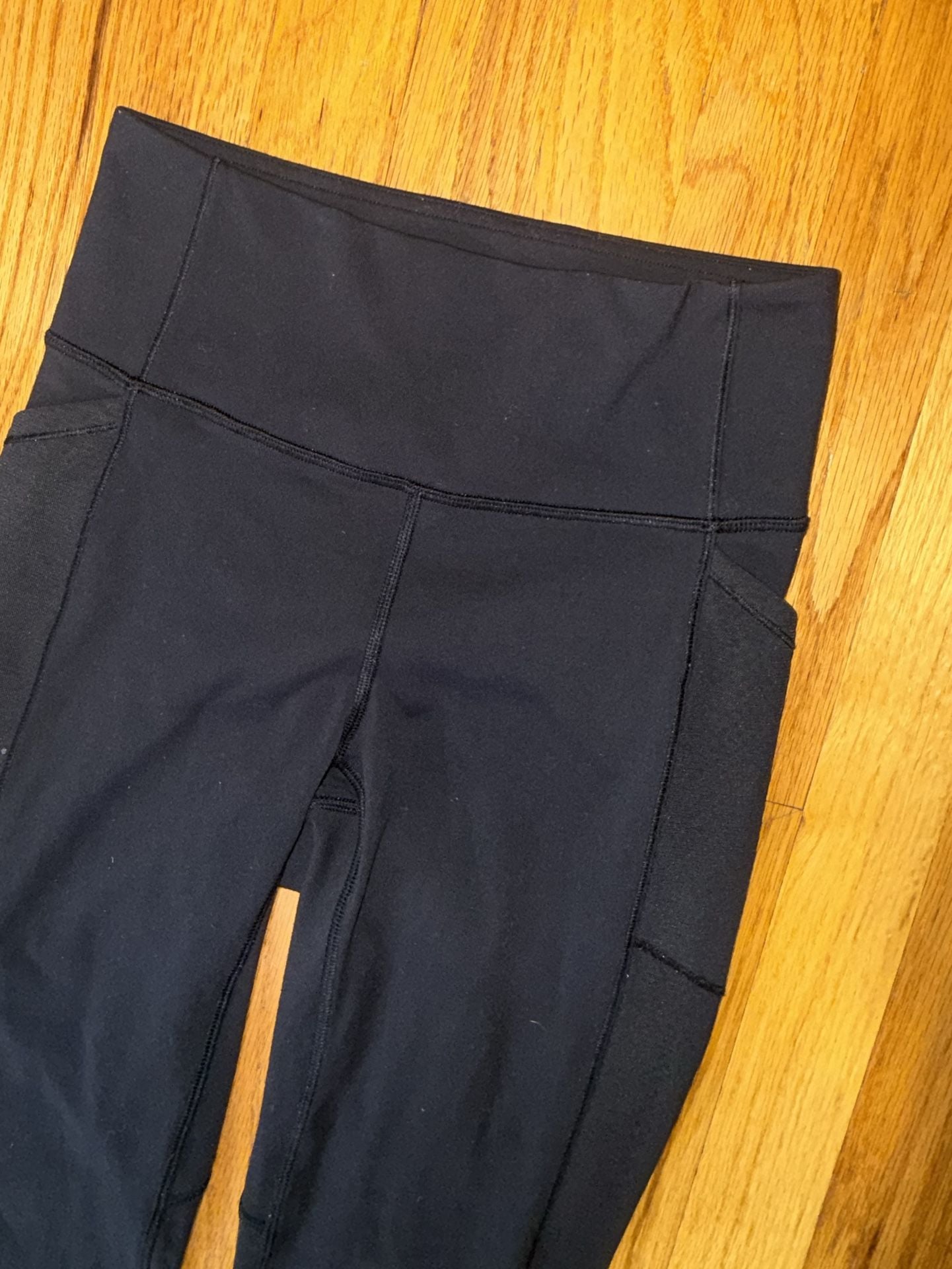 Lululemon Fast and Free High-Rise Tight Women Size 4 Black Running Nulux Pockets 3
