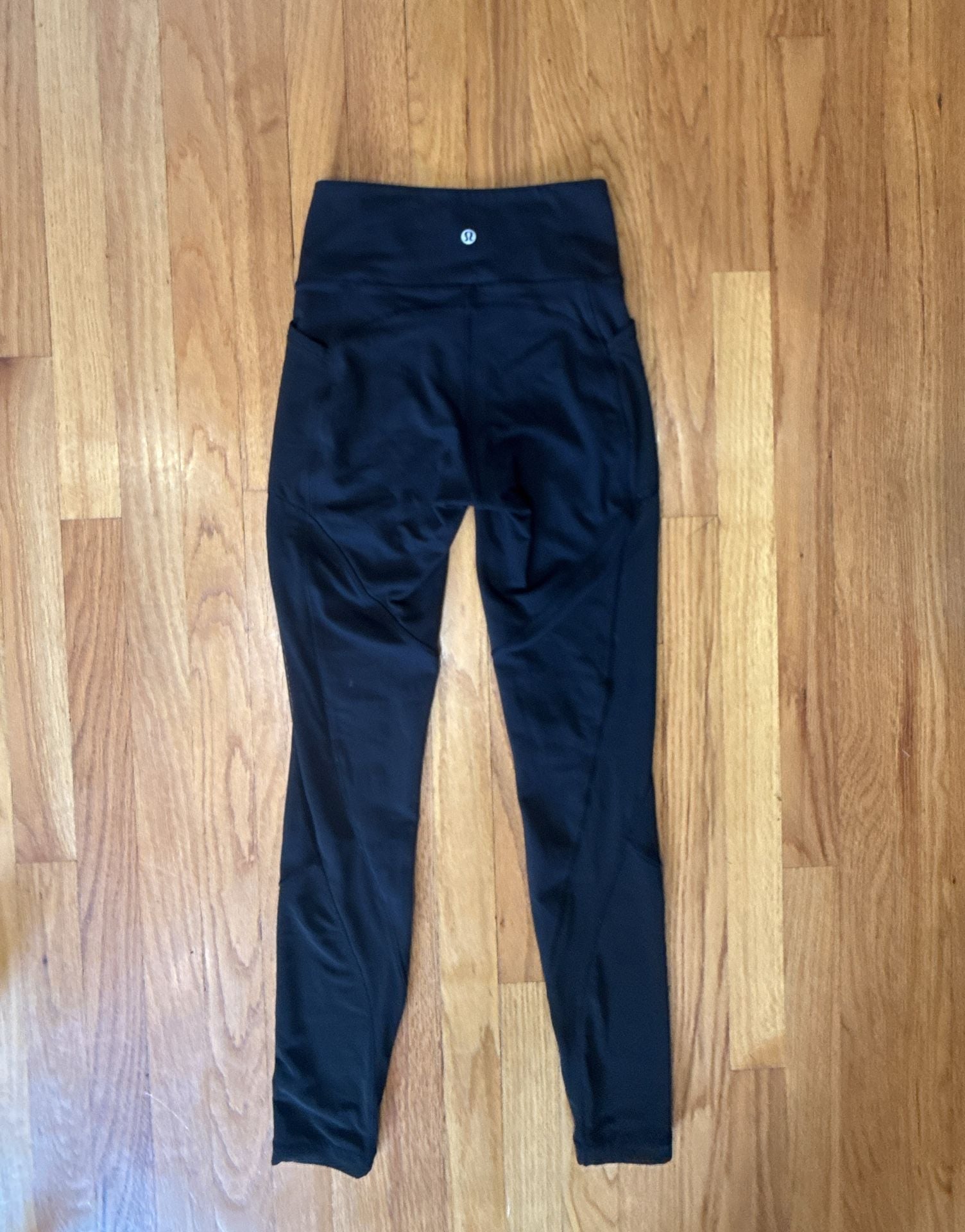 Lululemon Fast and Free High-Rise Tight Women Size 4 Black Running Nulux Pockets 5