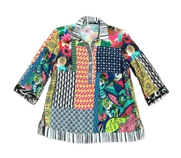 John Mark Women's Mix Print Sz PXS 2